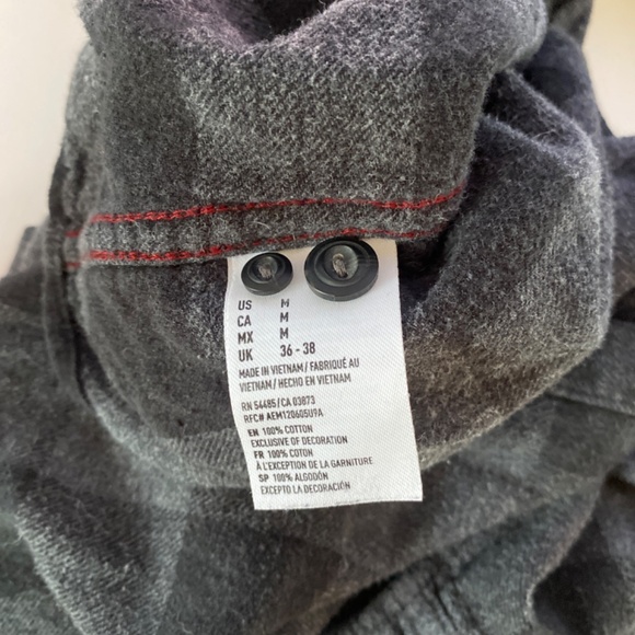 American Eagle Outfitters flannel long sleeve button up check shirt plaid - Picture 8 of 9